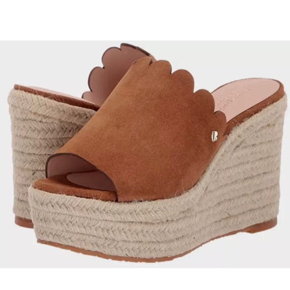 New Kate Spade Toby Scalloped Wedges - Picture 1 of 7